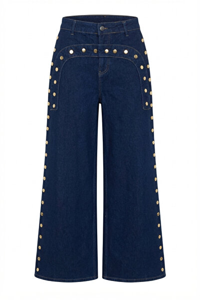 HAZELANNA Τζιν σκούρου μπλε με καρφιά