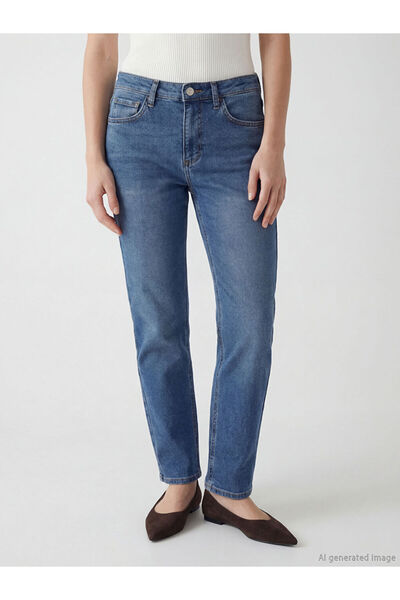 LC Waikiki Slim Fit Γυναικείο Jean Παντελόνι