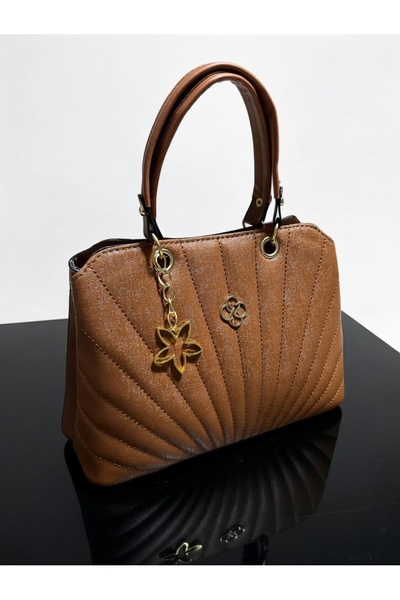 Nakişce Star Detailed Striped Women's Handbag and Shoulder Bag - Daily Use