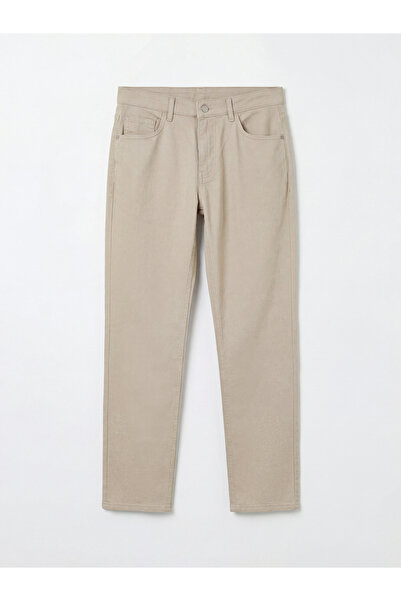 LC Waikiki Ανδρικό τζιν παντελόνι σε μπεζ χρώμα 779 με κανονική εφαρμογή