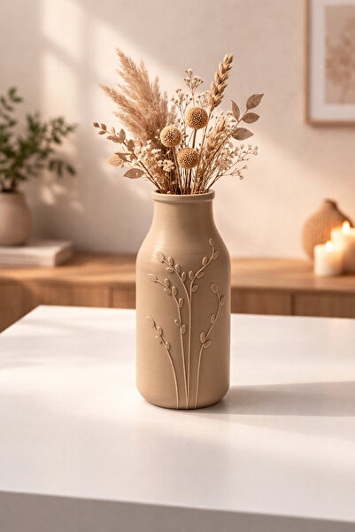 lysiaaccessory Minimal Dekoratif Vazo – Modern Masaüstü Vazo | Salon ve Ev De...