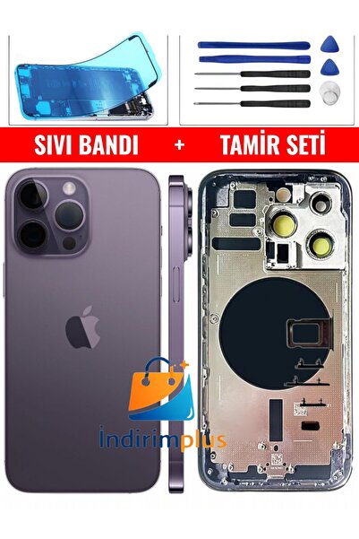 indirimplus iPhone 14 Pro Kasa Boş (14Pro Max Uymaz) (Titanyum Mor Renk) +Tam...