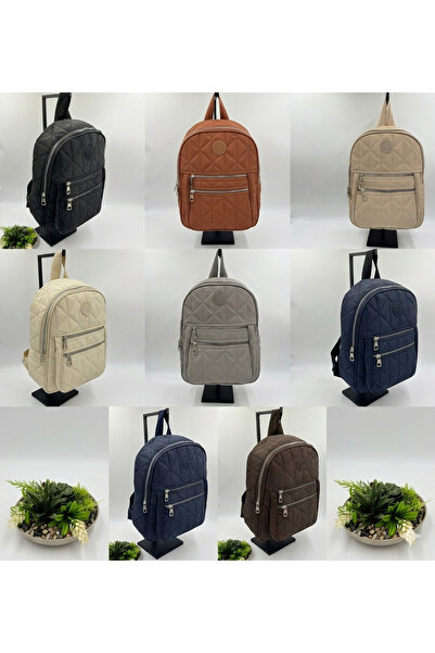 İKRA ÇANTA Quilted Backpack Lila Card Holder Wallet Gifted