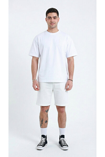 Quanlex Erkek Regular Rahat Kesim Beli Lastikli Yandan Cepli Katlamalı Paça B...