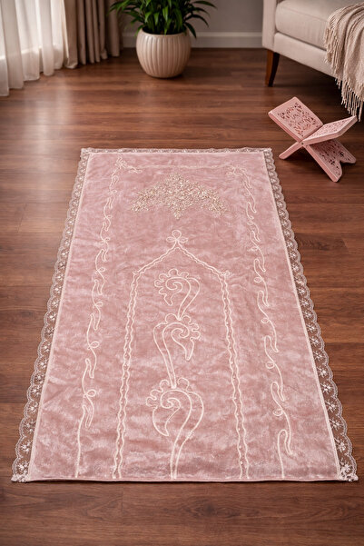 Hig Store French Guipure Lace Embroidered Dowry Mat for Bride and Groom E Fib...