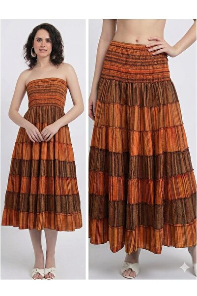 AYASOFYA OTANTIK Women's Indian Vintage Detailed Bohemian 100% Cotton Layer L...