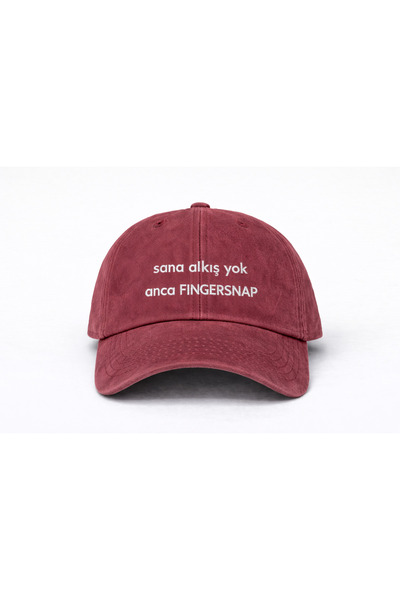 Tresore ''Sana Alkiş Yok Anca Fingersnap'' Embroidered Washable Hat / Embroid...
