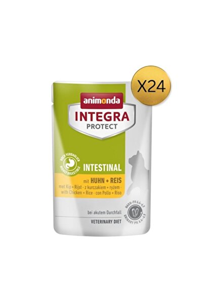 Animonda Hrană intestinală pentru pisici Integra Protect, cu pui și orez, set...