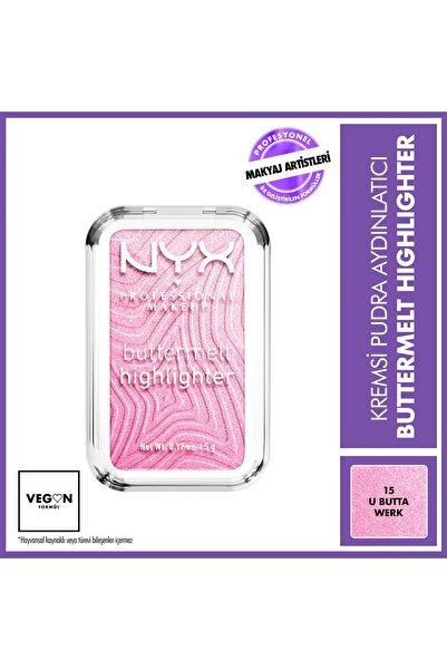 NYX Buttermelt Highlighter Kremsi Pudra Aydınlatıcı 15 U Butta Werk