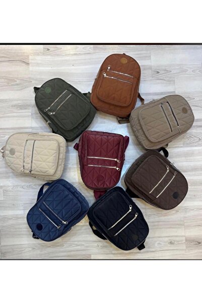 İKRA ÇANTA Quilted Backpack Lila Card Holder Wallet Gifted