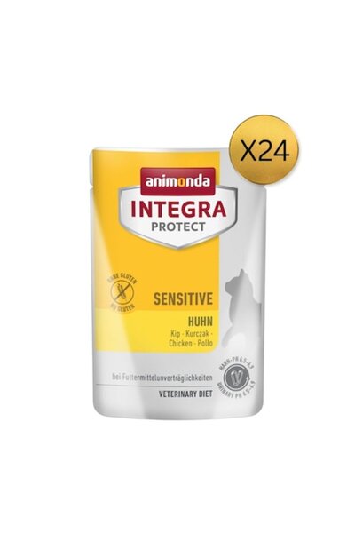 Animonda Integra Protect Sensitive Cat Food, Chicken, 24 pcs x 85g