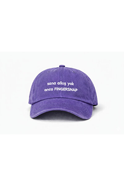 Tresore ''Sana Alkiş Yok Anca Fingersnap'' Embroidered Washable Hat / Embroid...