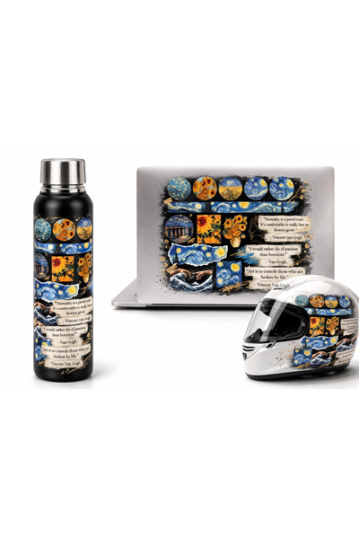 Limitless Design Van Gogh Art Collage Poster – Aesthetic Art Sticker Design