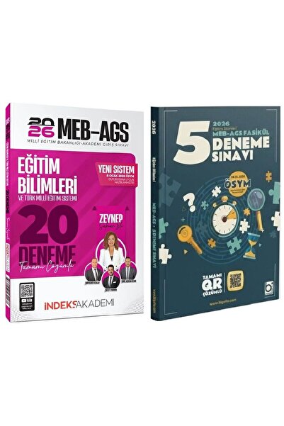 İndeks Akademi YENİ AGS - İndeks + Bigelio 2026 MEB-AGS Eğitim Bilimleri 20 +...