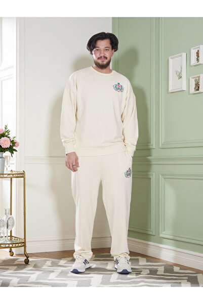 Finelook Men’s Premium Crest Logo Sweatshirt & Jogger Set