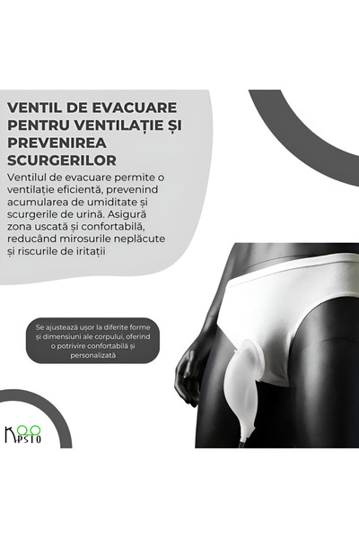 Koopsio Set Chiloti Urinari Barbati Koopsio, Soluție Eficientă pentru Incontinență, Mărime 4XL 78-104