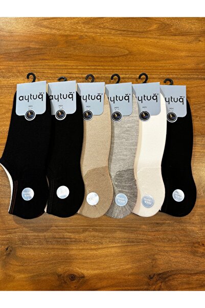 Aytuğ Premium Modal Plain Men's Sneakers Invisible Socks 6-Pack