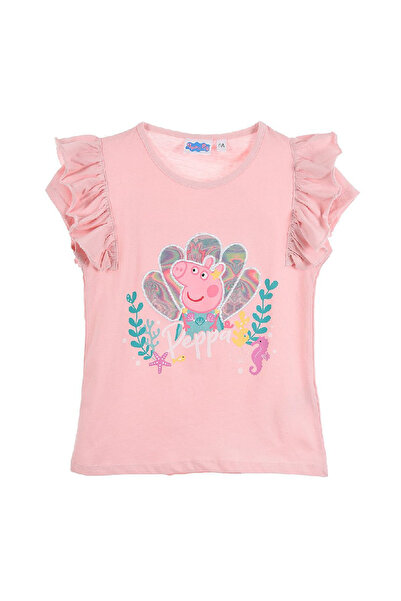 Peppa Pig Ruffle T-Shirt, Short Sleeve Pink 6 Years 114 CM