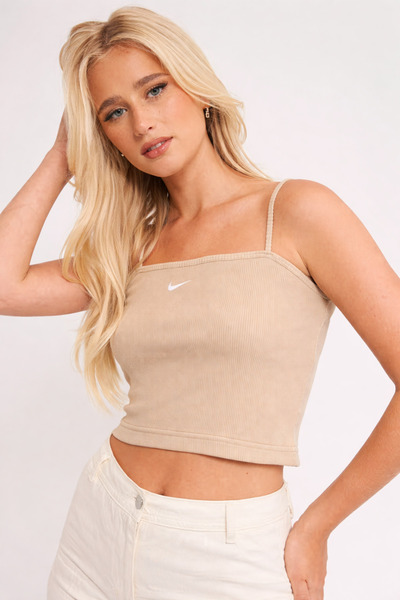 Nike Echipament sportiv esențial pentru femei, cu bretele crem crop