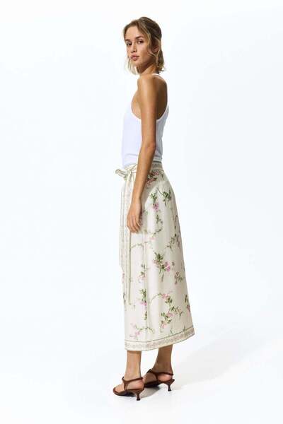H&M Lyocell-blend wrap skirt