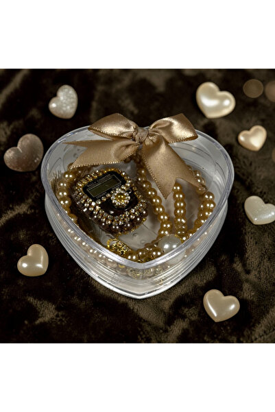 Zey-Al Luksuzno ukrašeni digitalni zikrmatik i perle za molitvu u kutiji u ob...