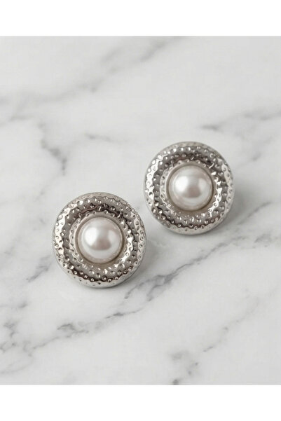 HOSBUTIK Clip-On Earrings with Steel Pearls