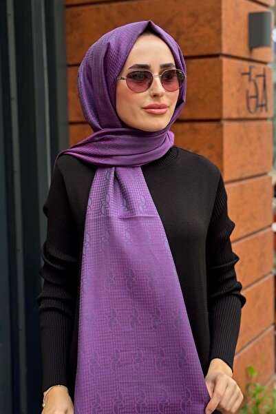 ipekevi Șal de mătase 08956 Mov Violet
