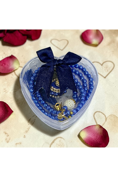 Zey-Al Luxuriously Decorated Digital Zikirmatik and Pearl Prayer Beads Heart ...