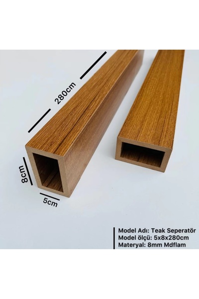 POLAT PANEL 5cm x 8cm x 280cm Seperatör / Bölme Profili (3 ADET)