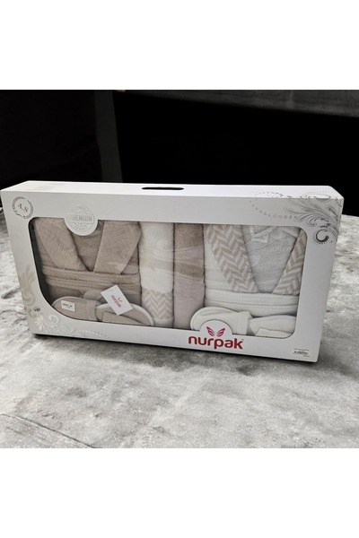 Nurpak Turkish bathrobe set, 8 pieces (????)