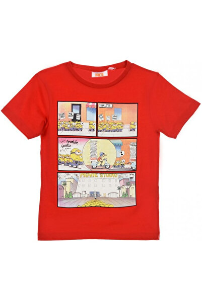 Minions Μπλούζα με κοντό μανίκι Μπλε 128 CM 8 ετών