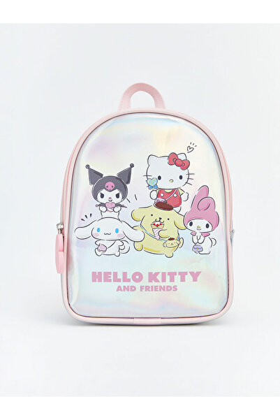 LC Waikiki Rucsac pentru fetițe cu imprimeu Hello Kitty gri, din colecția LCW...