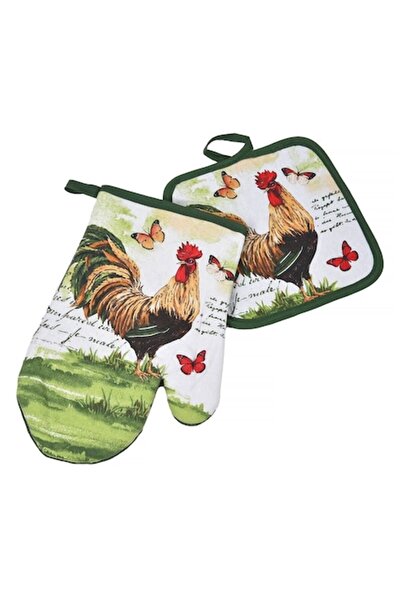 OEM Oven Mitt & Easter Napkin Chick Butterflies - 2pcs
