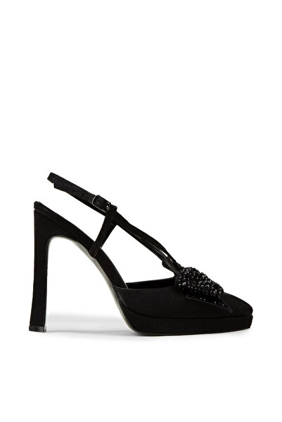 Deery Women's Black Bow Evening Dress Shoes