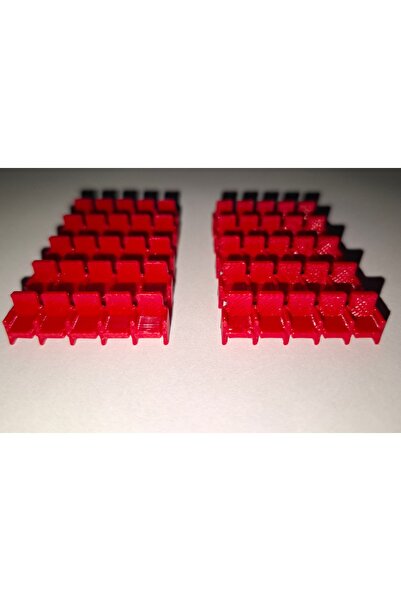 Home 1/100 ölçek mimari maket diorama tiyatro koltuğu(10 ünite toplam 50 kişi...