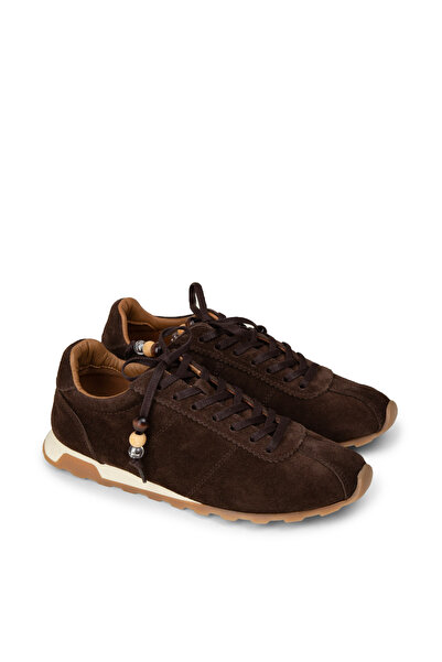 Deery Kadın Hakiki Süet Kahverengi Sneaker Ayakkabı