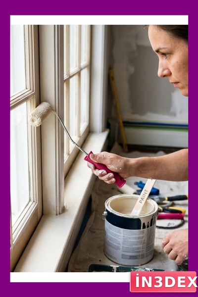 İN3DEX مجموعة رولات الطلاء الصغيرة للمساحات الضيقة مع 6 عبوات إضافية