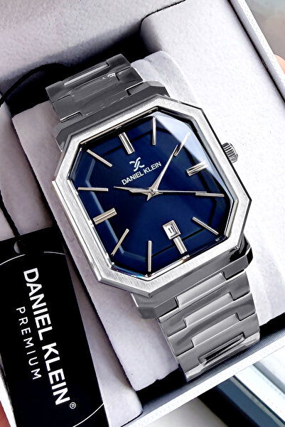 Daniel Klein Premium Erkek Kol Saati 3 Atm Su Geçirmez Gümüş Renk Çelik Kordo...