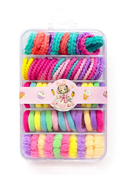 MakeWell Kız Çocuk Saç Tokası Seti – Lastik Toka, Mandal Toka ve Mini Klips S...