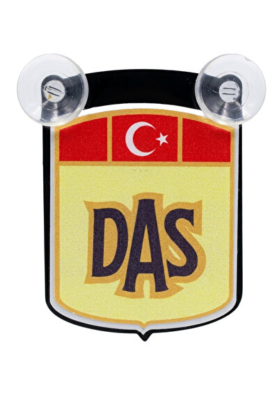 Baghes DAS Logolu Vantuzlu Araç Cam Süsü Oto Minibüs Araba Cam Süsü 7.5x10 cm