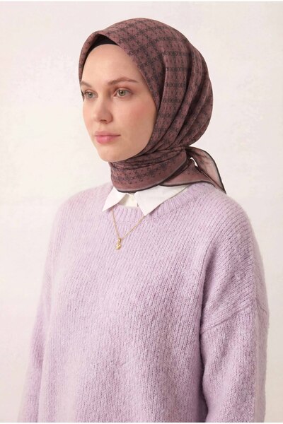 Silk Home Zincir Desen Soft Pamuk Eşarp