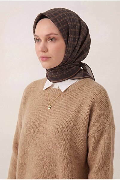 Silk Home Zincir Desen Soft Pamuk Eşarp