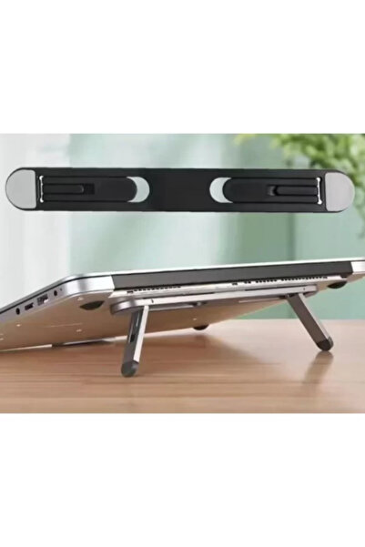 Kanonik Education Black 2-Stage Foldable and Adhesive Laptop Stand