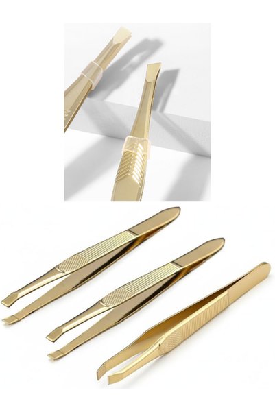 SheMask Tweezers Professional Eyebrow Tweezers Fine Tip Tweezers Ingrown Hair Tweezers Stainless Steel Eyebrow Removal Tweezers Set