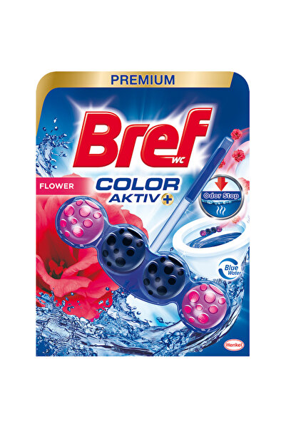 Bref Color Aktiv Fresh Flowers Toilet Air Freshener 50G