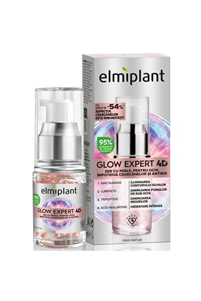 ELMIPLANT Ser Cu Perle Pentru Ochi Glow Expert 4D – Impotriva Petelor Pigment...