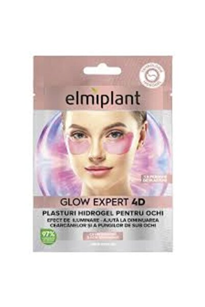 ELMIPLANT Plasturi Hidrogel Pentru Ochi Glow Expert 4D Cu Niacinamida
