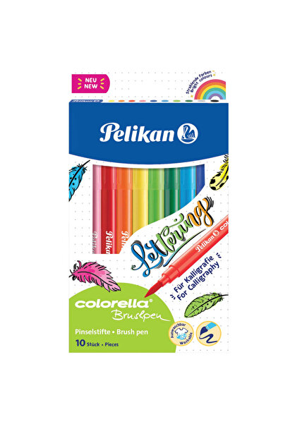 Pelikan Felt-Tip Pen Colorella Brush Tip 10 Colors
