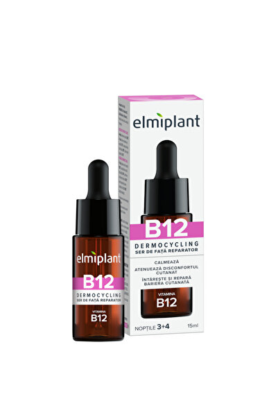 ELMIPLANT Ser Pentru Fata Reparator Dermocycling Cu Vitamina B12, Acid Hialur...