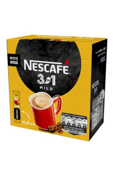 Nescafe Instant Coffee 3 In 1 Mild 24 Sachets X 15 G